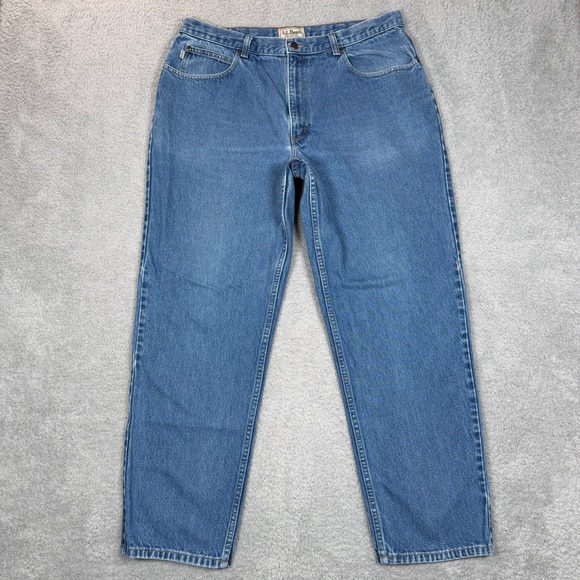 L.L. Bean Other - Vintage LL Bean Relaxed Fit Denim Jeans Mens 38x32 Blue Medium Wash 100% Cotton